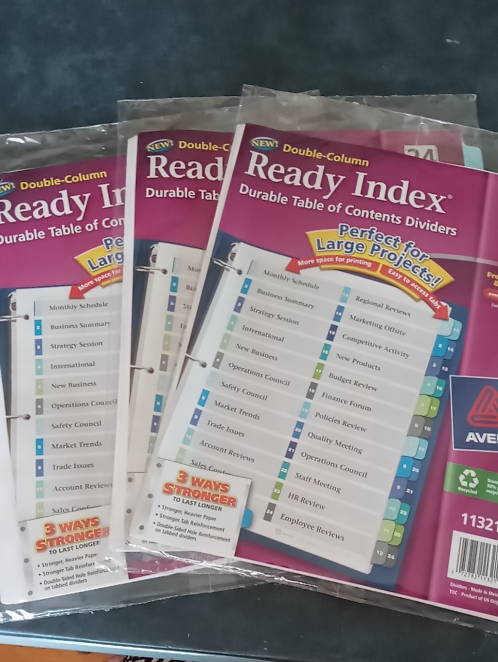 Avery Content Dividers 24 Tabs
